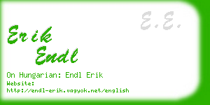 erik endl business card